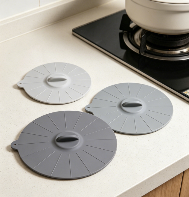 1 Silicone Cooking and Food Storage Lid Set - Image 1