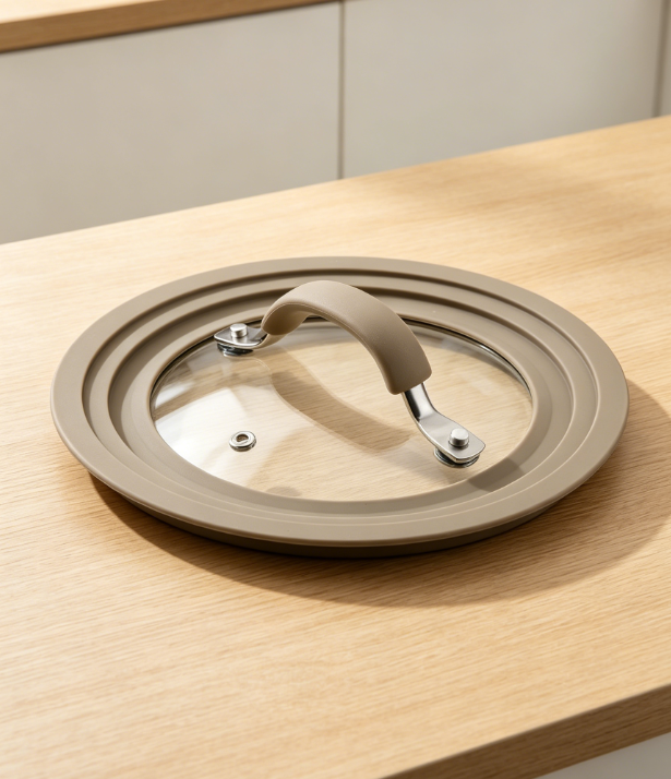 18 Universal Silicone Rim Glass Lid Cover - Image 1