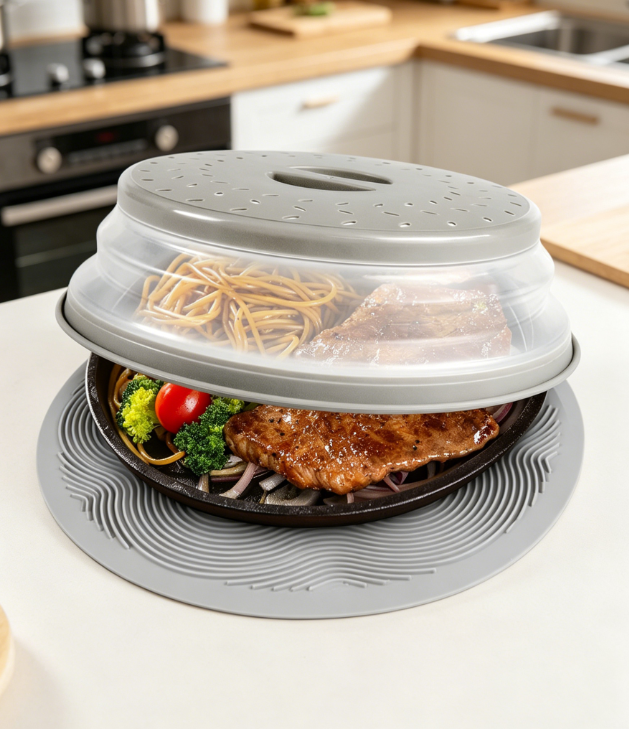 22 Multi-Purpose Microwave Food Cover and Mat - Image 1