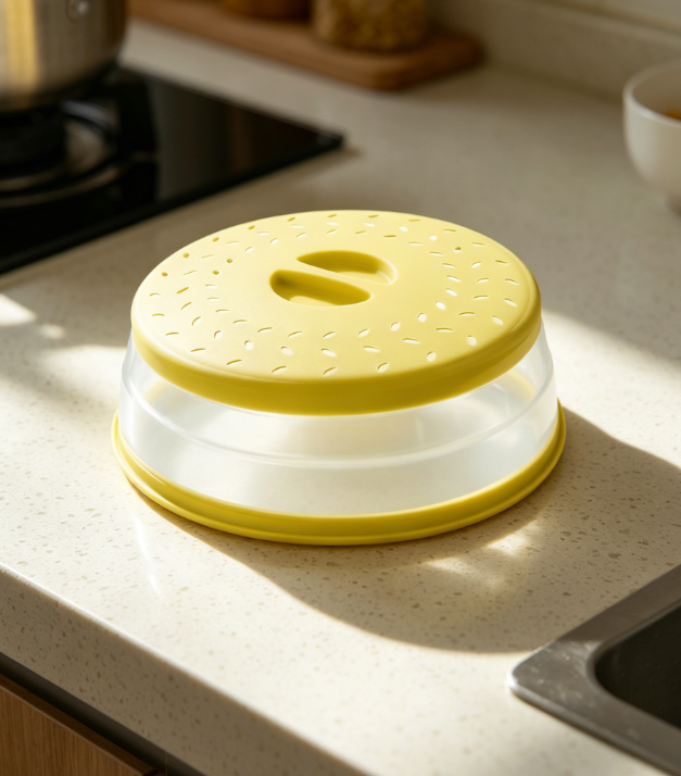 25 Collapsible Microwave Food Cover with Vent - Image 1