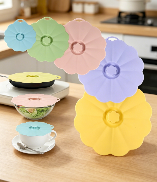 43 Reusable Silicone Food Covers for Kitchen Use - Image 1