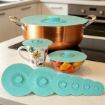Universal Silicone Suction Lid Cover Set