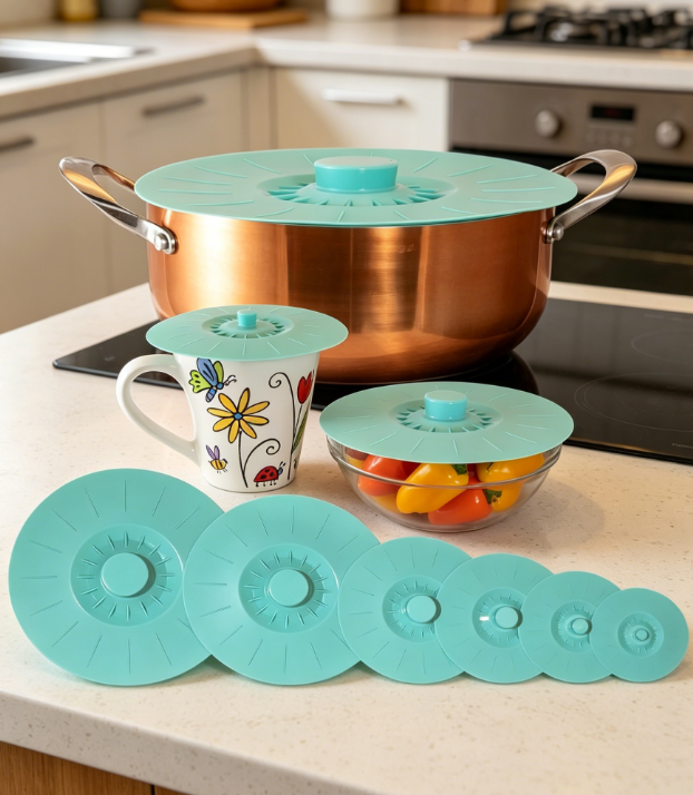 44 Universal Silicone Suction Lid Cover Set - Image 1
