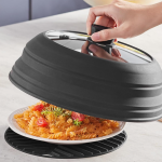 Collapsible Microwave Splatter Cover Lid